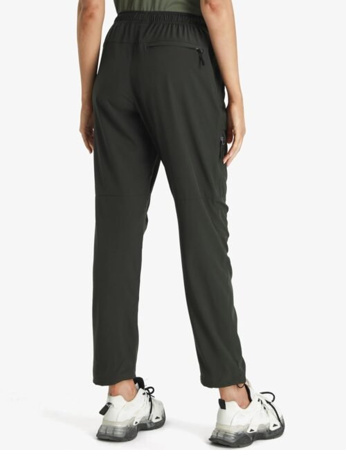 Seamaid Women's Hiking Pants Quick Dry Lightweight Water Resistant Cargo Pants with Zipper - Image 2