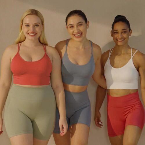 Evercute Cross Back Sport Bras Padded Strappy Criss Cross Cropped Bras for Yoga Workout Fit - Image 2
