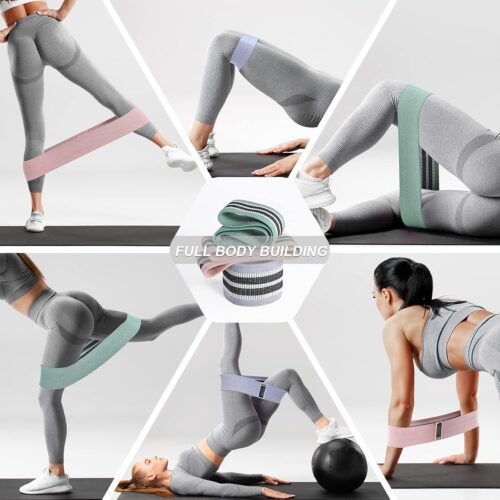 3 Levels Booty Bands Set, Resistance Bands for Working Out, Exercise Bands for Women Legs - Image 4