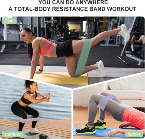 3 Levels Booty Bands Set, Resistance Bands for Working Out, Exercise Bands for Women Legs - Image 7