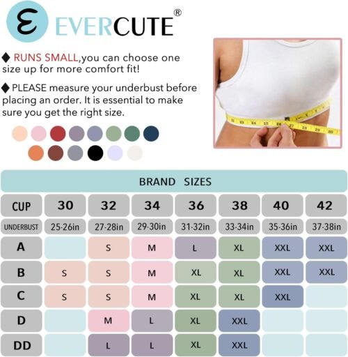 Evercute Cross Back Sport Bras Padded Strappy Criss Cross Cropped Bras for Yoga Workout Fit - Image 5