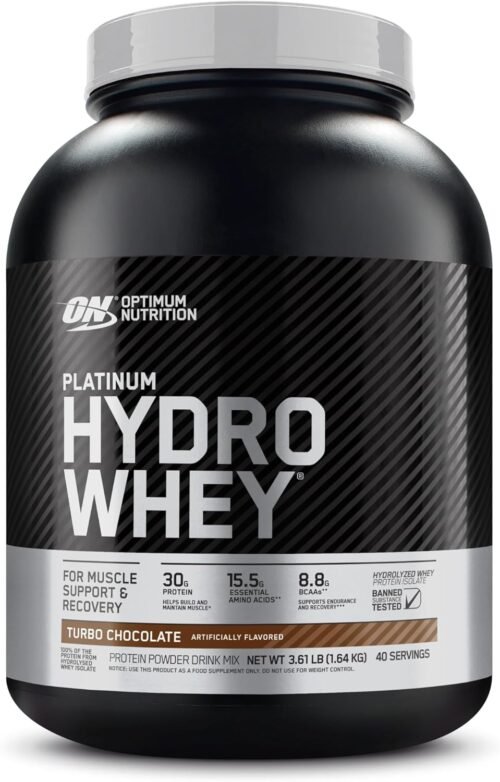Optimum Nutrition Platinum Hydrowhey Protein Powder, 100% Hydrolyzed Whey Protein
