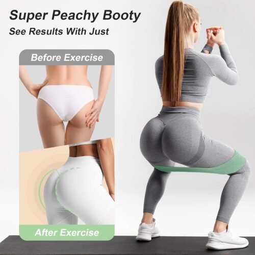 3 Levels Booty Bands Set, Resistance Bands for Working Out, Exercise Bands for Women Legs - Image 5