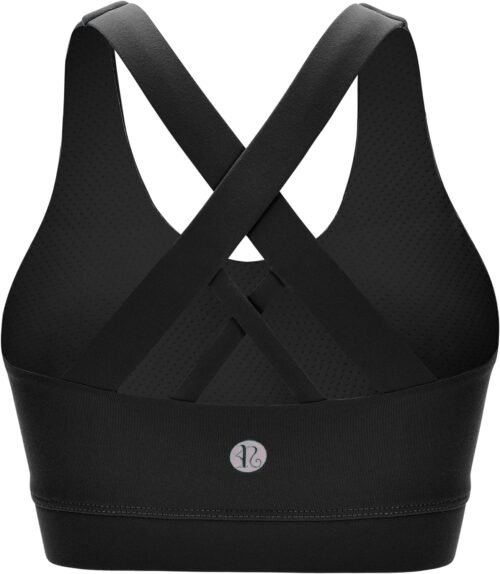 RUNNING GIRL Sports Bra for Women, Criss-Cross Back Padded Strappy Sports Bras - Image 6