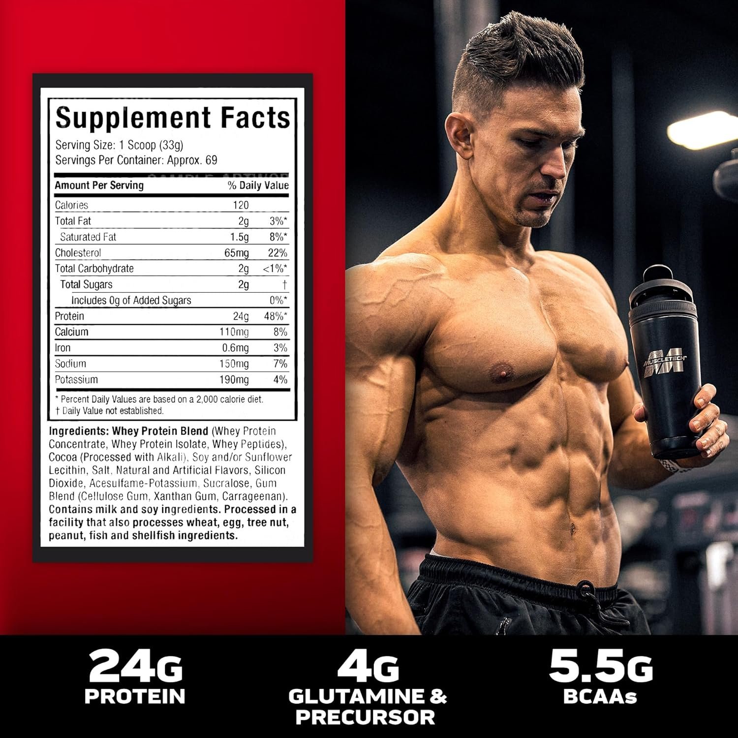 Whey Protein Powder , MuscleTech Nitro-Tech Whey Gold Protein Powder , Whey Protein - Image 4